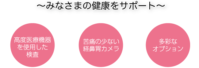 みなさまの健康をサポート